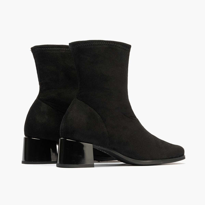 Pitillos Botín Lycra De Mujer Color Negro