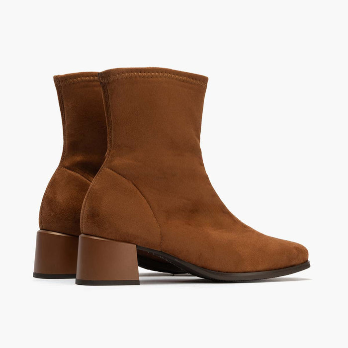 Pitillos Botín Lycra Mujer Color Cuero