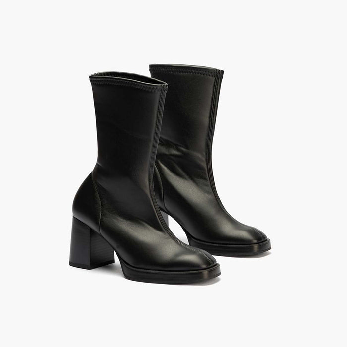 pitillos Botín Napa Strech de mujer color negro