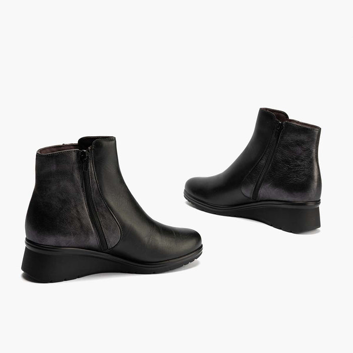 Pitillos Botín Para Mujer Color Negro