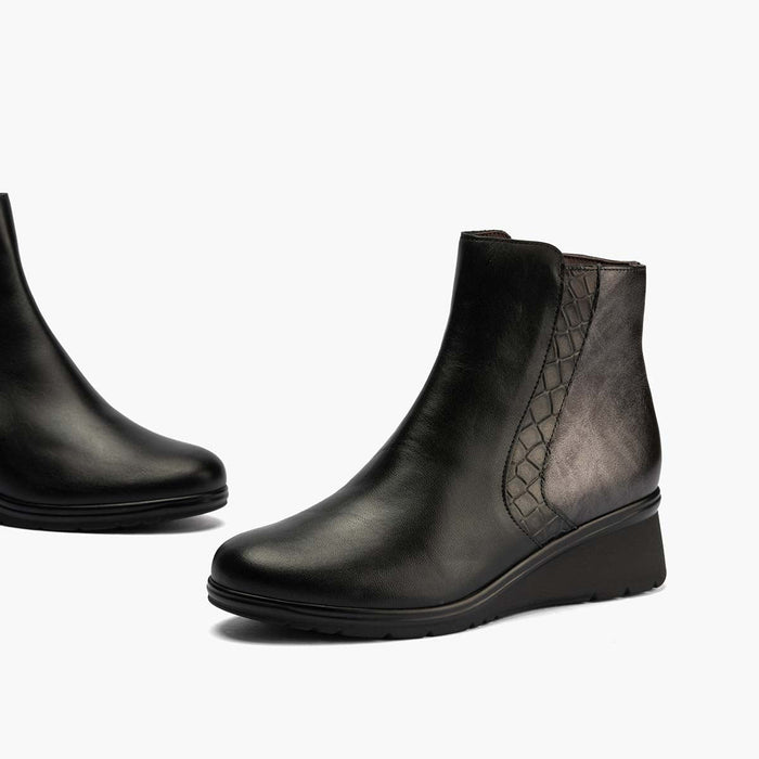 Pitillos Botín Para Mujer Color Negro