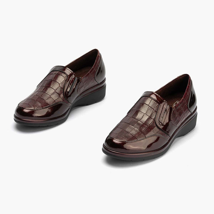 Pitillos Manoletina Coco De Mujer Color Burdeos