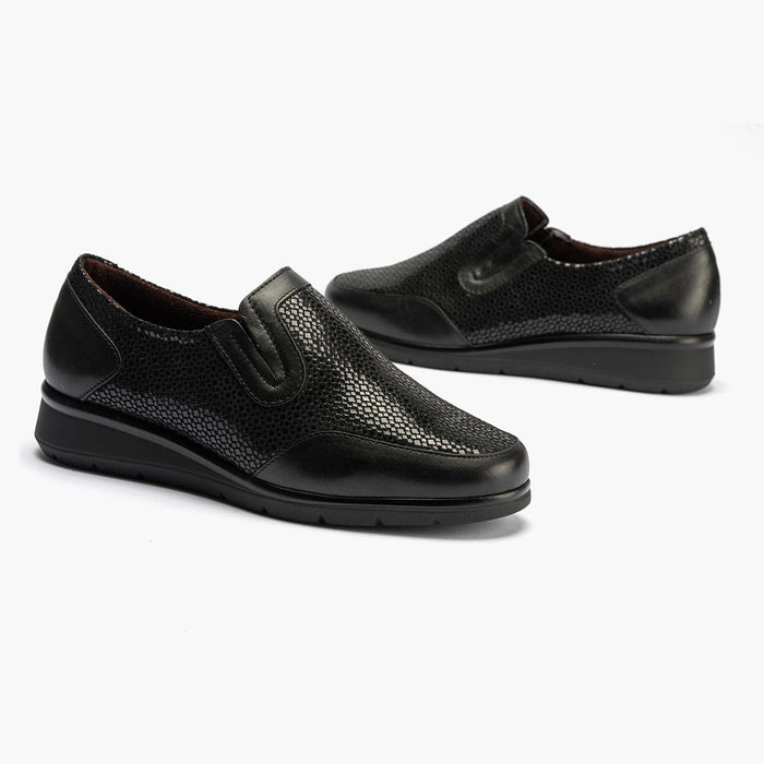 Pitillos Manoletina Elásticos Mujer Color Negro