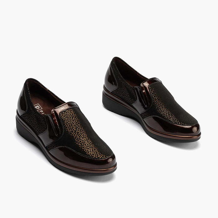 Pitillos Manoletina Lycra Para Mujer Color Marrón