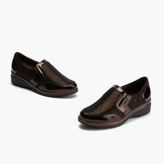 Pitillos Manoletina Lycra Para Mujer Color Marrón