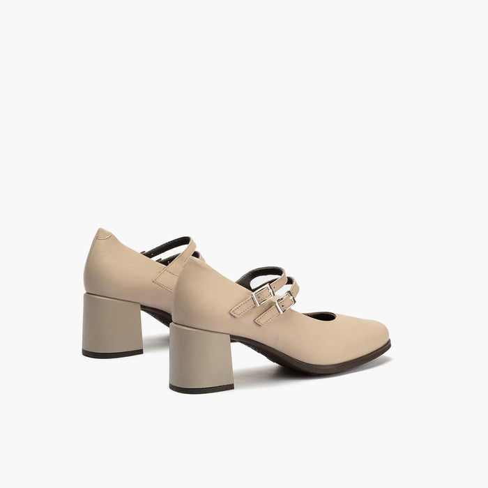 Pitillos Mercedes En Napa Mujer Color Piedra