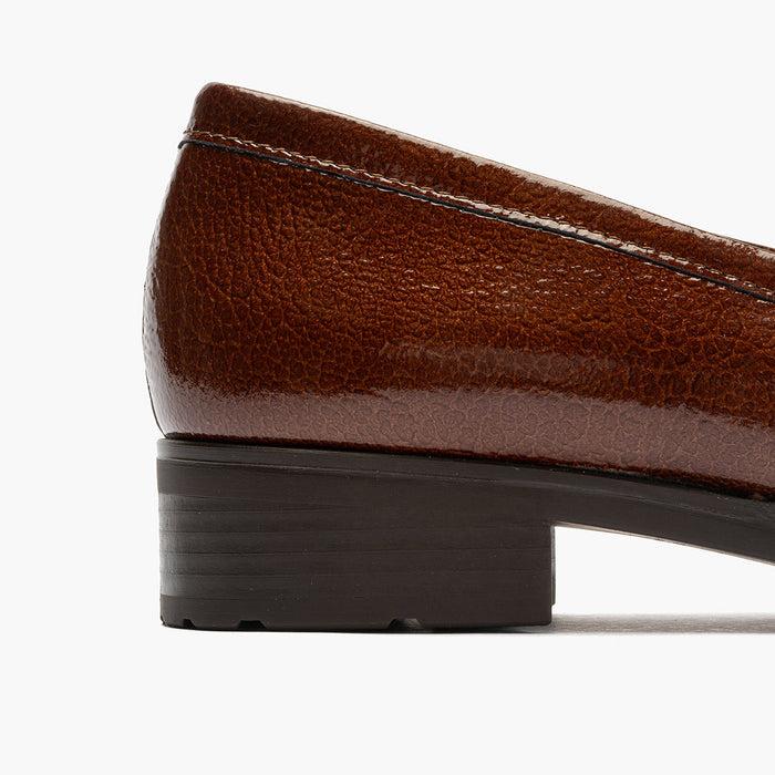 Pitillos Mocasín Adorno Para Mujer Color Cuero