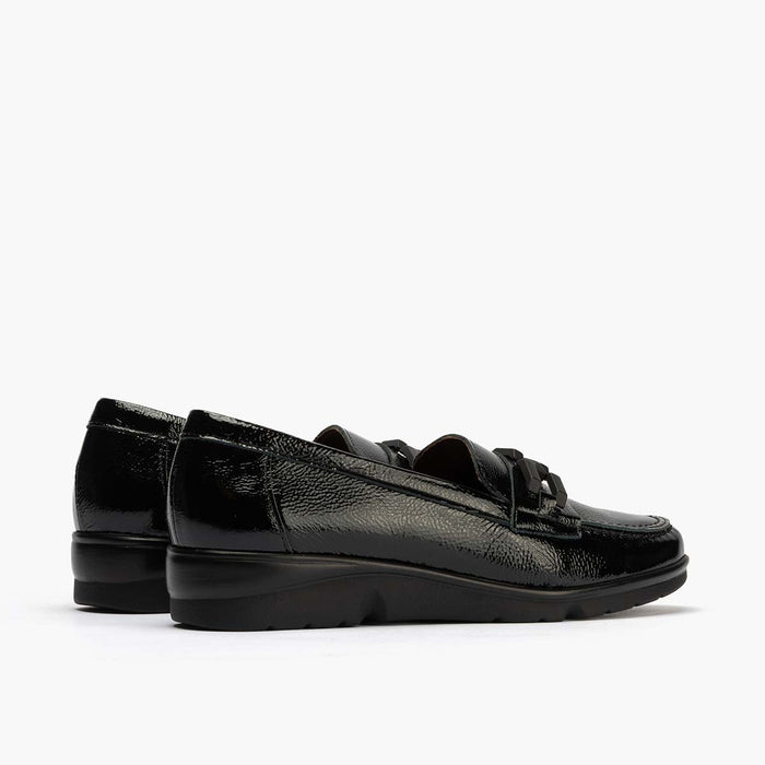Pitillos Mocasín Adorno Para Mujer Color Negro