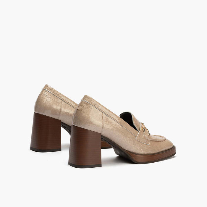 Pitillos Mocasín Adorno Para Mujer Color Piedra