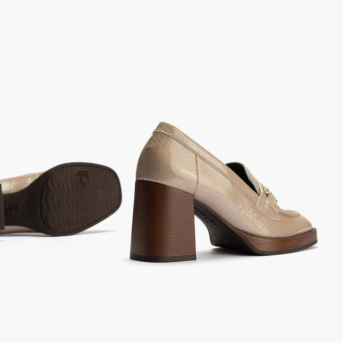 Pitillos Mocasín Adorno Para Mujer Color Piedra