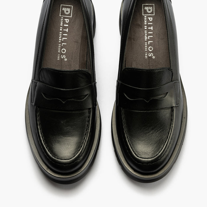 pitillos Mocasín Antifaz mujer color negro