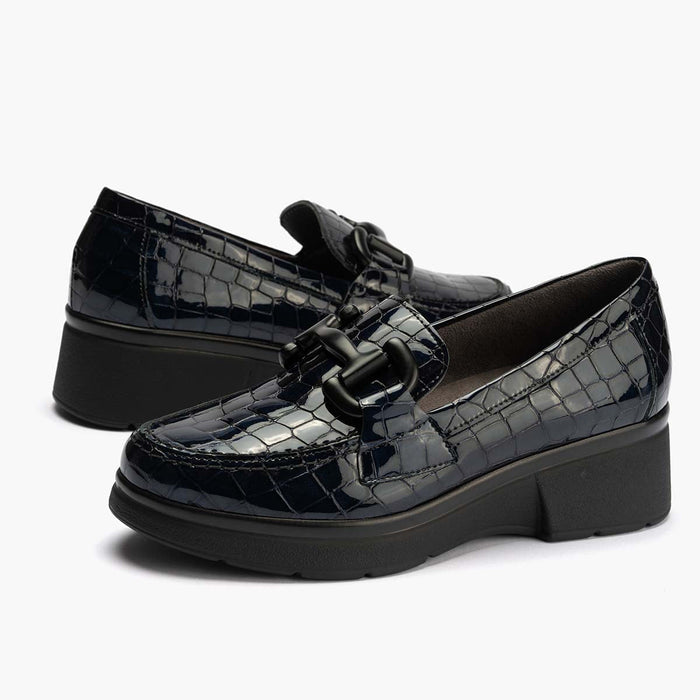 Pitillos Mocasín Coco De Mujer Color Marino