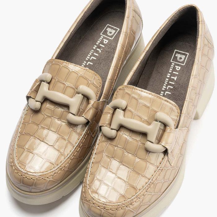 Pitillos Mocasín Coco Mujer Color Piedra