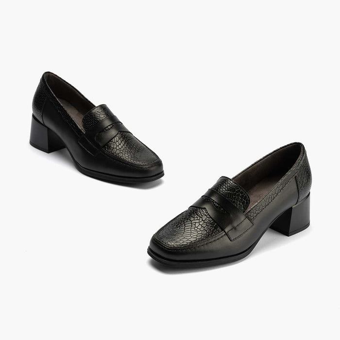 Pitillos Mocasín Combinado Mujer Color Negro