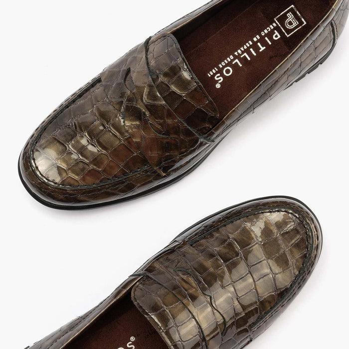 Pitillos Mocasín En Coco Para Mujer Color Humo