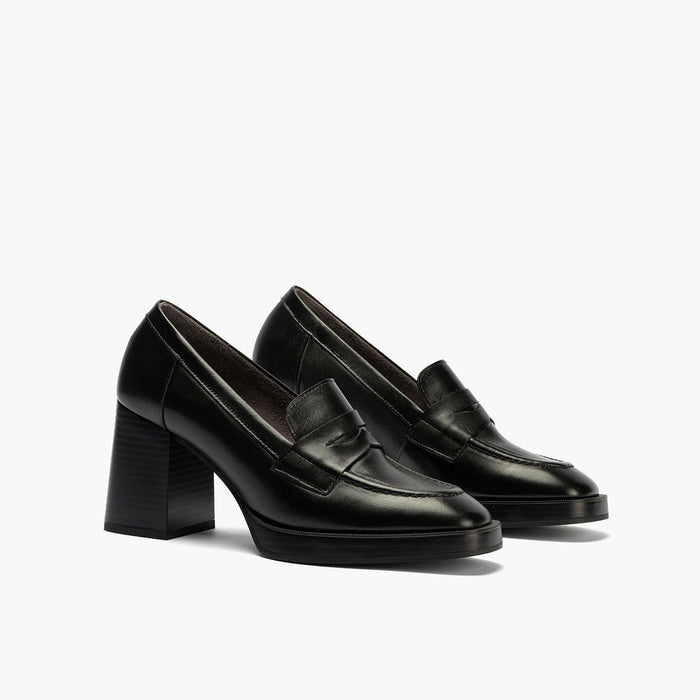 pitillos Mocasín en Napa mujer color negro