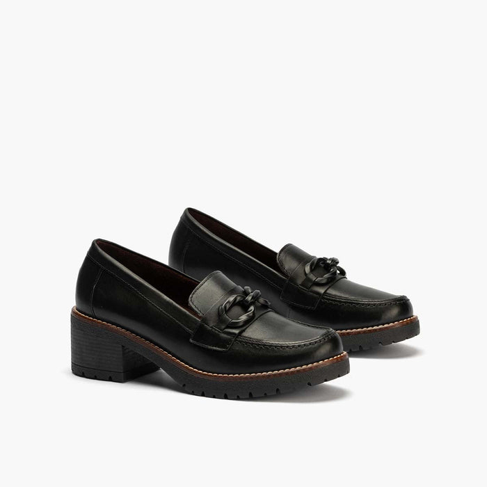 pitillos Mocasín en Napa mujer color negro