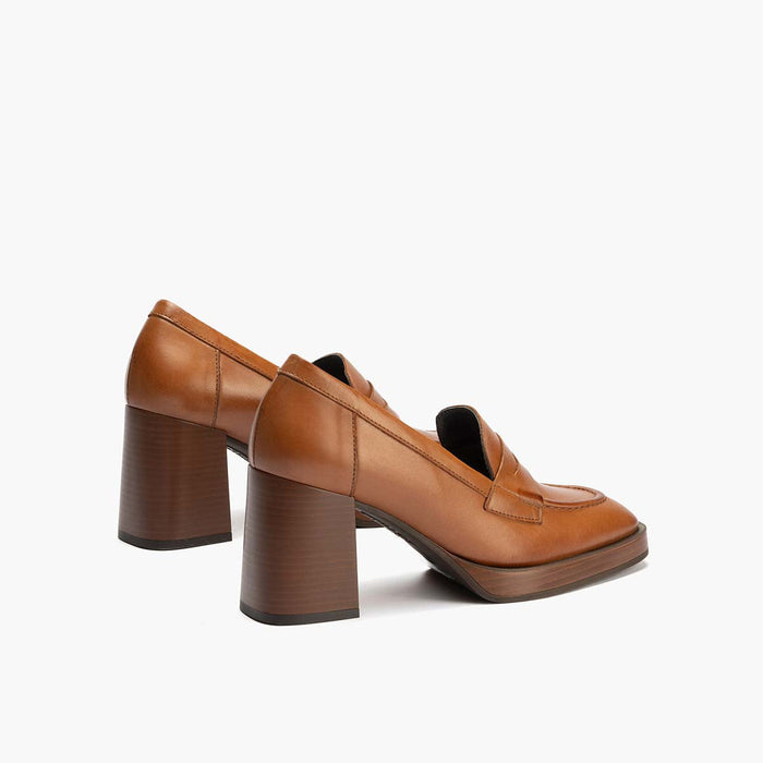 Pitillos Mocasín En Napa Para Mujer Color Cuero