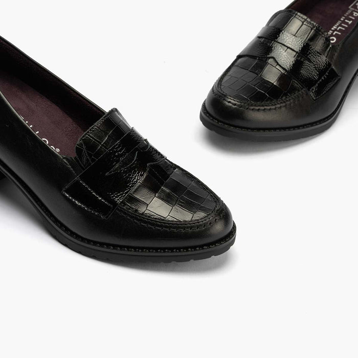 Pitillos Mocasín Mujer Color Negro
