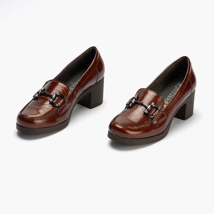 Pitillos Mocasín Para Mujer Color Cuero