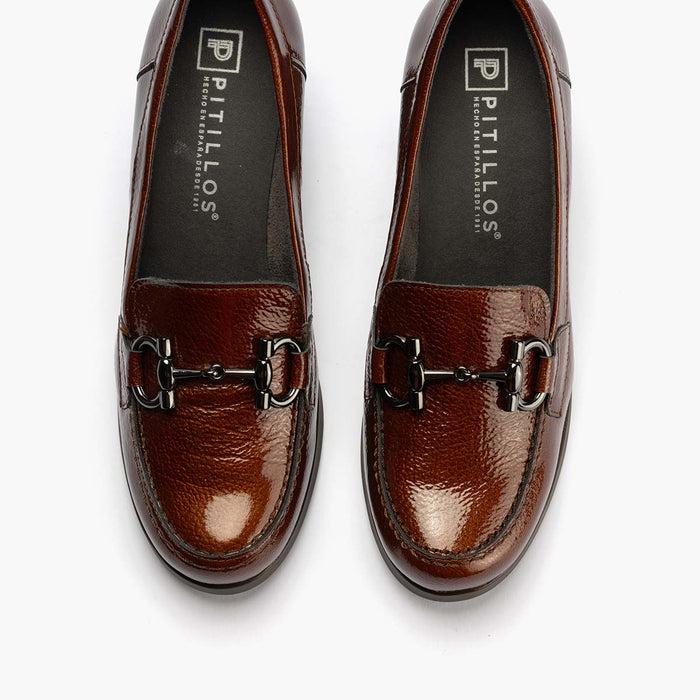 Pitillos Mocasín Para Mujer Color Cuero