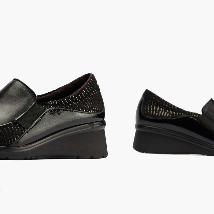 Pitillos Zapato Abotinado Gucci Mujer Color Negro