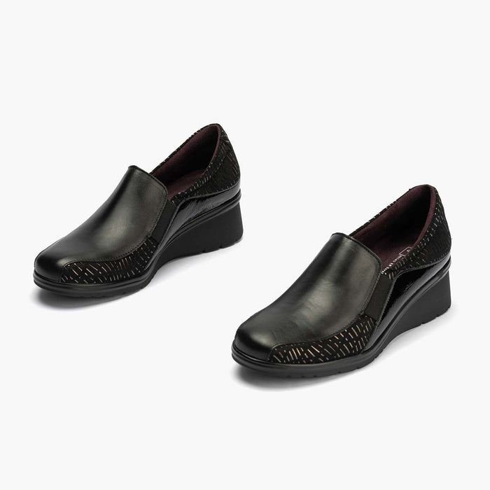 Pitillos Zapato Abotinado Gucci Mujer Color Negro