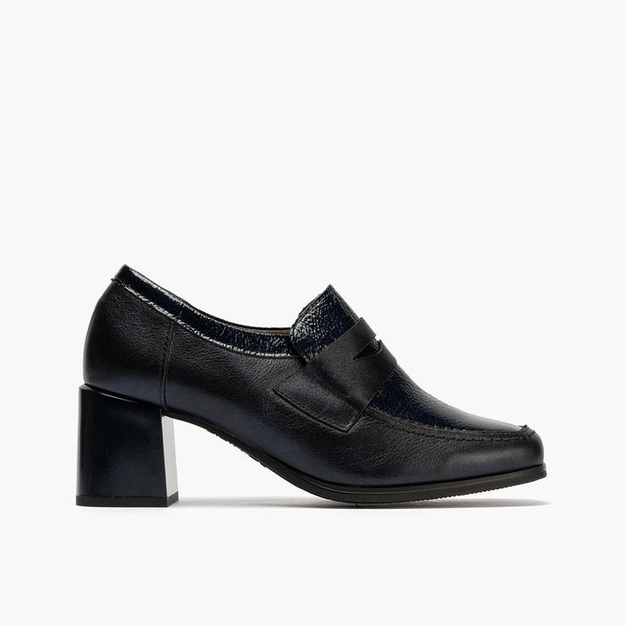 pitillos Zapato Abotinado Combinado para mujer color marino