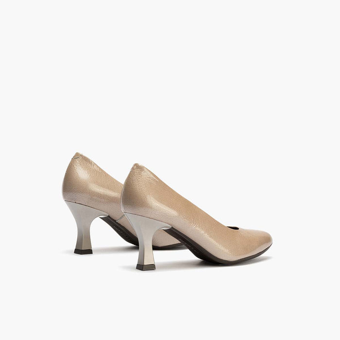 Pitillos Zapato De Salón Charol De Mujer Color Piedra