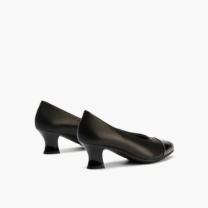 Pitillos Zapato De Salón Combinado Napa Para Mujer Color Negro