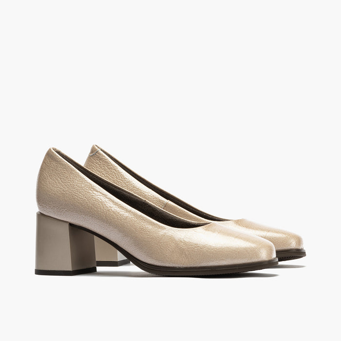 Pitillos Zapato De Salón En Charol Mujer Color Piedra