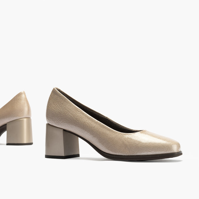 pitillos Zapato de Salón en Charol mujer color piedra