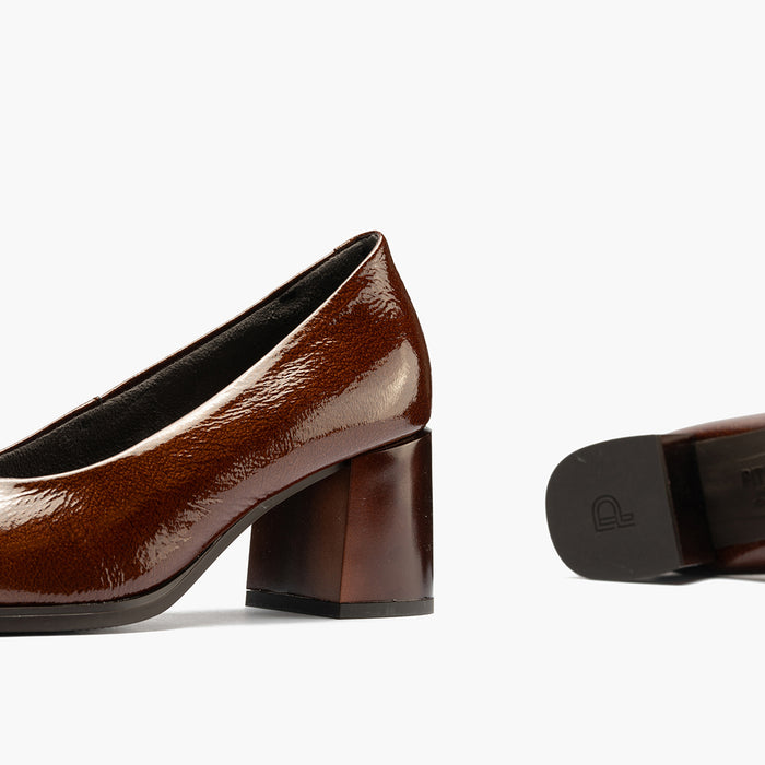 pitillos Zapato de Salón en Charol para mujer color cuero