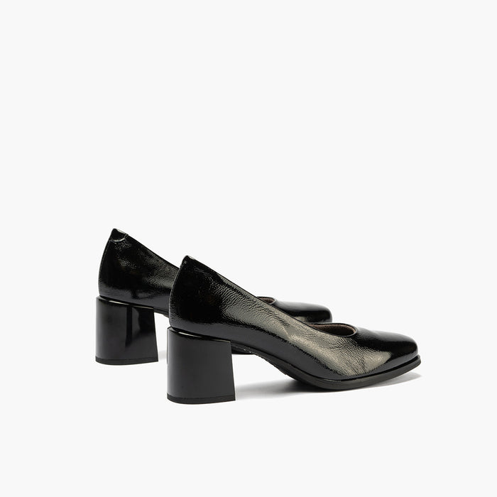 Pitillos Zapato De Salón En Charol Para Mujer Color Negro
