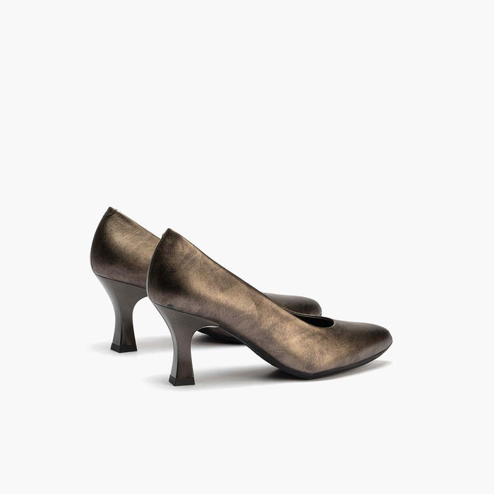 Pitillos Zapato De Salón Laminado Mujer Color Bronce