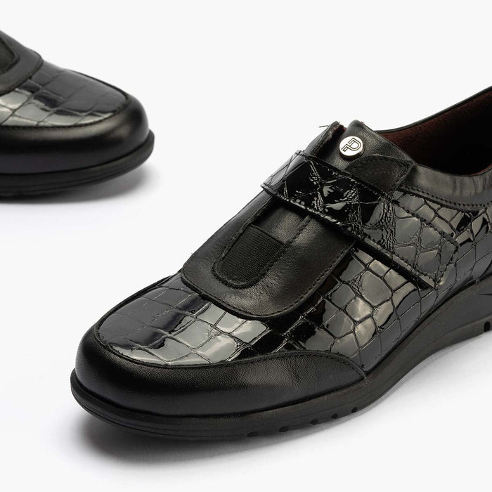 Pitillos Zapato Deportivo Combinado De Mujer Color Negro