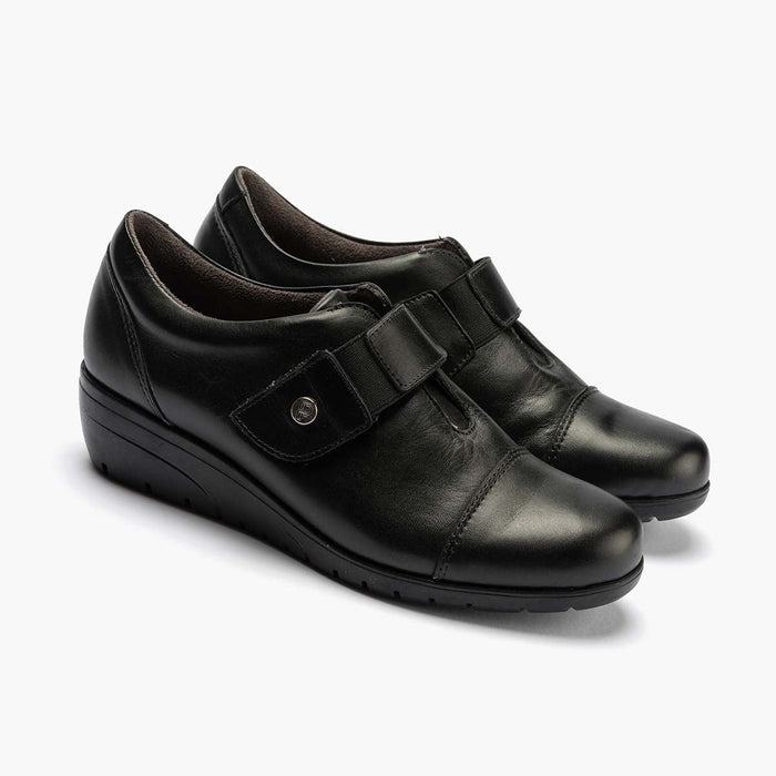 Pitillos Zapato Inglés Con Correa Mujer Color Negro
