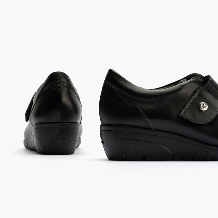 Pitillos Zapato Inglés Con Correa Mujer Color Negro