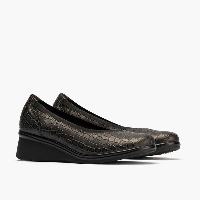 pitillos Zapato Salón Pico con Elástico para mujer color negro