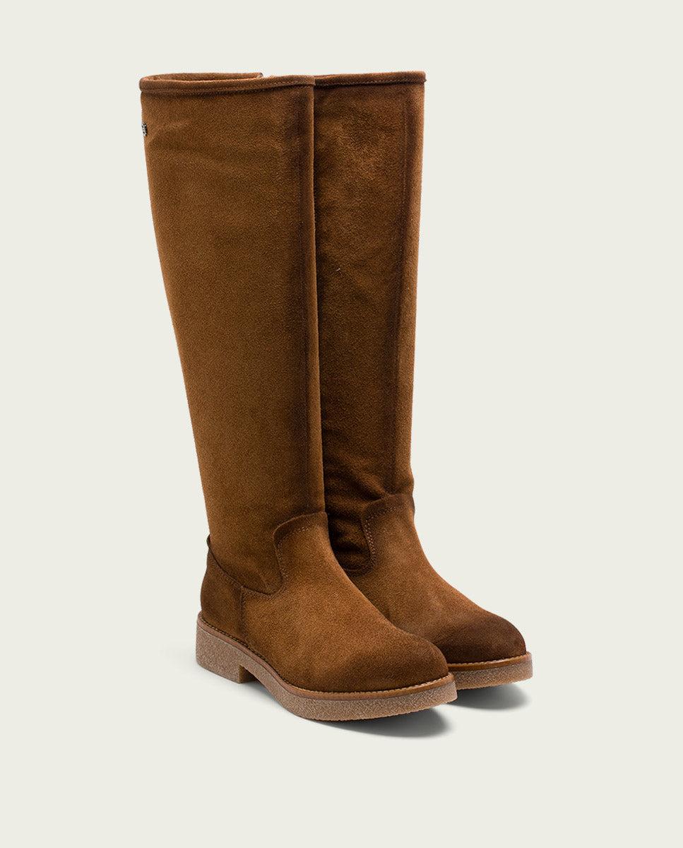 Porronet BOTAS ALTAS DE PIEL CUERO CON CREMALLERA DUNA