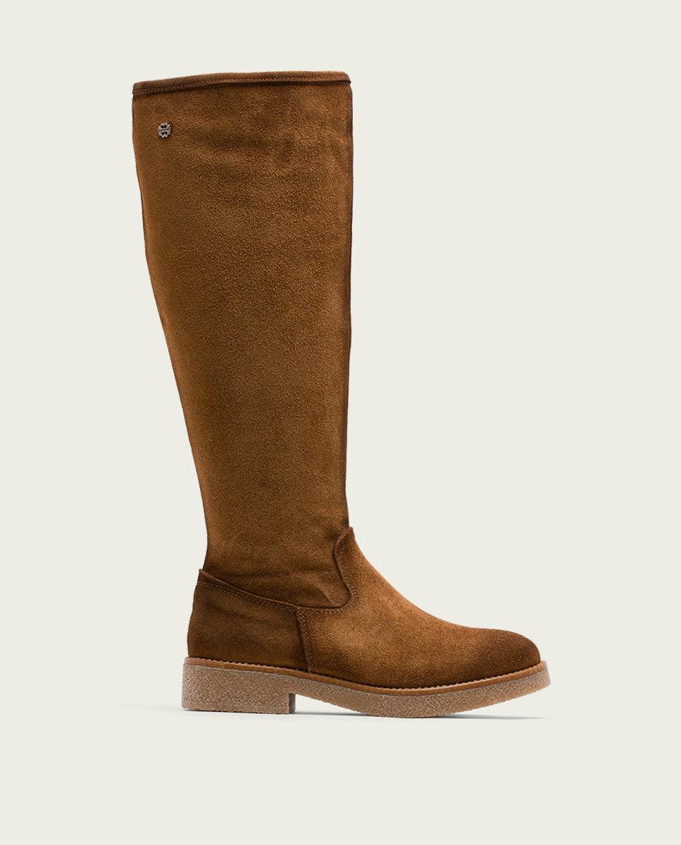 porronet BOTAS ALTAS DE PIEL CUERO CON CREMALLERA DUNA