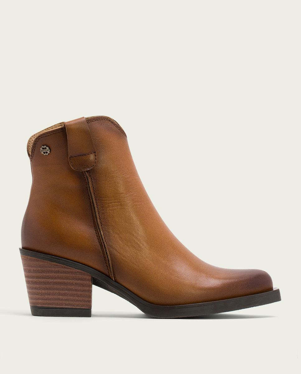 Porronet BOTINES COWBOY DE PIEL CUERO CON CREMALLERA HADRIA