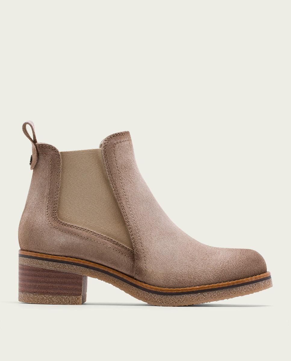 Porronet BOTINES DE PIEL ARENA CON ELÁSTICOS GILLIAN