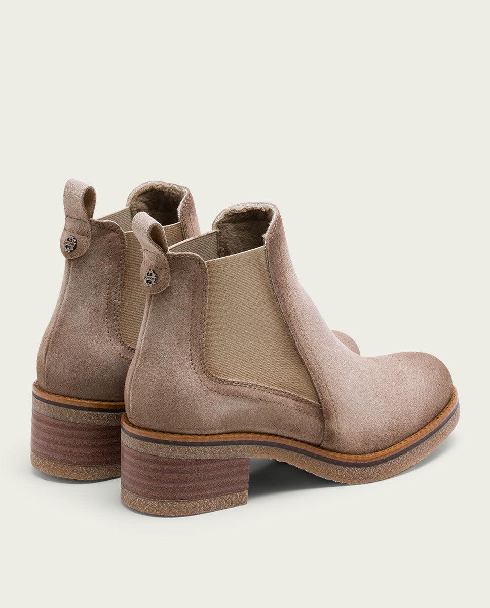 Porronet BOTINES DE PIEL ARENA CON ELÁSTICOS GILLIAN