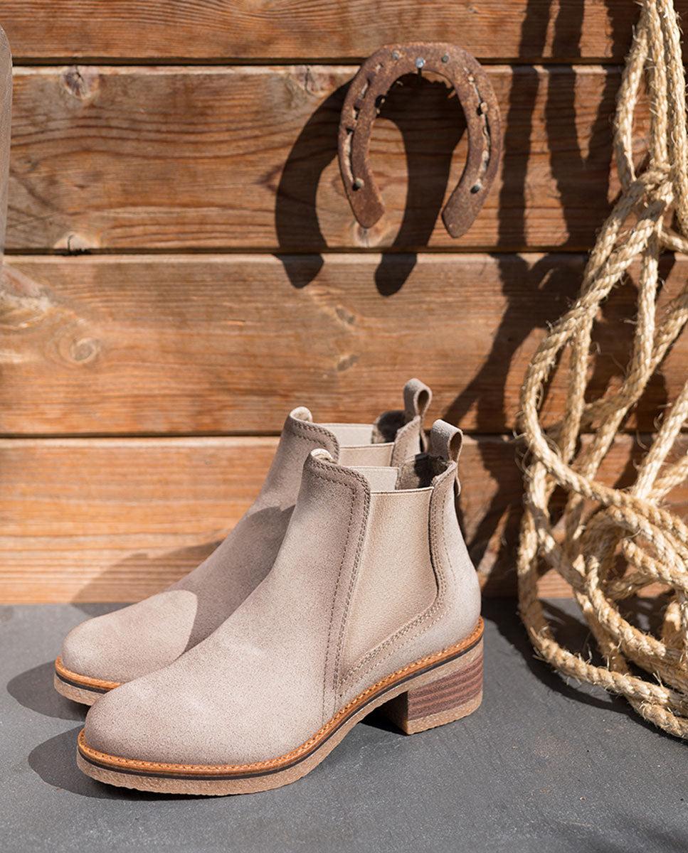 porronet BOTINES DE PIEL ARENA CON ELÁSTICOS GILLIAN