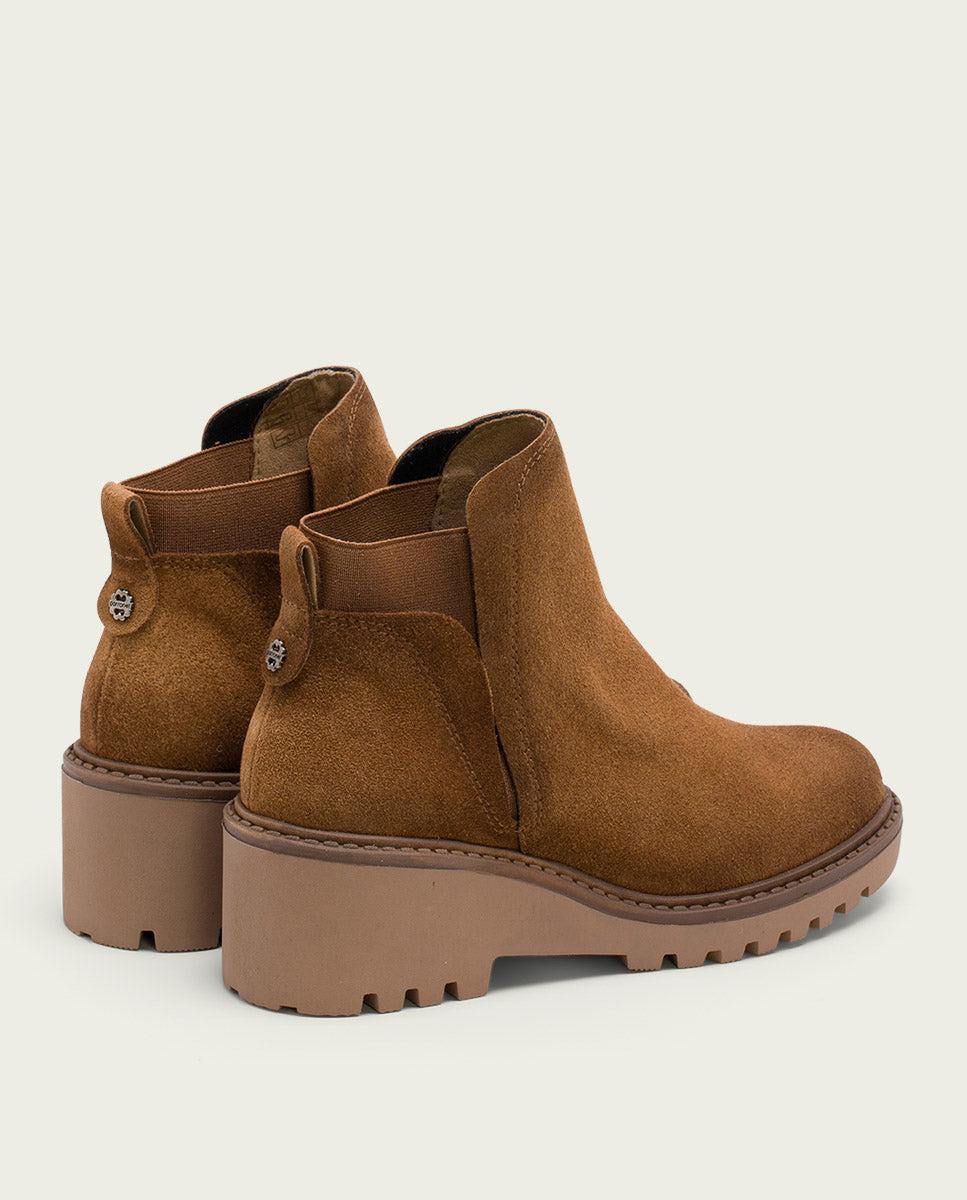 Porronet BOTINES DE PIEL CON CUÑA CON ELÁSTICO CUERO LIV