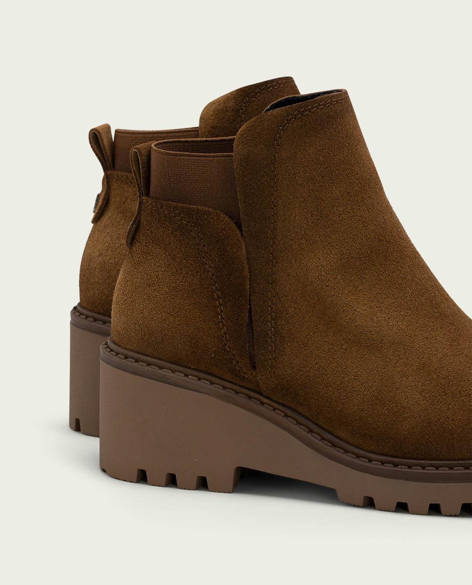 Porronet BOTINES DE PIEL CON CUÑA CON ELÁSTICO CUERO LIV