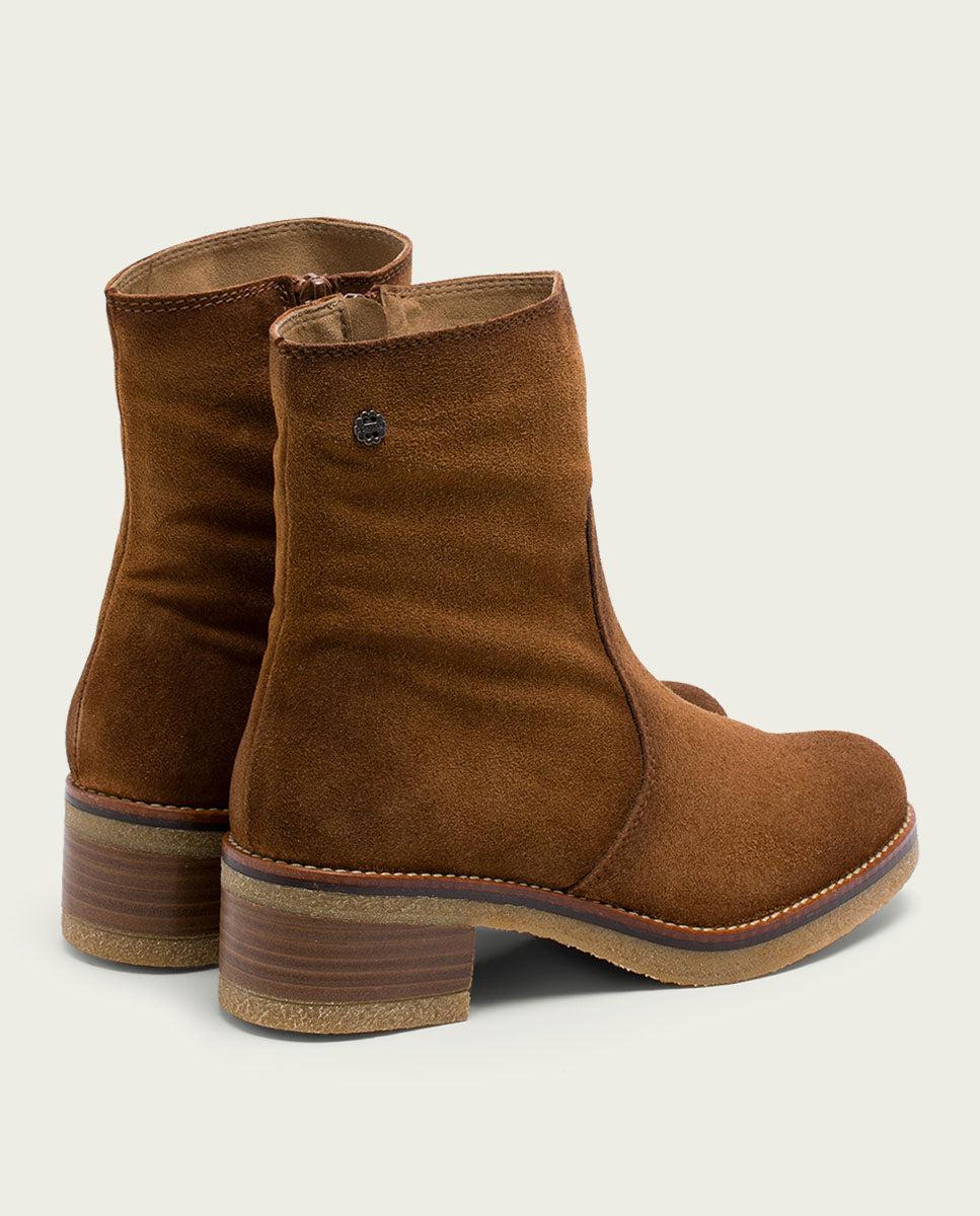 Porronet BOTINES DE PIEL CUERO CON CREMALLERA GIUNIA