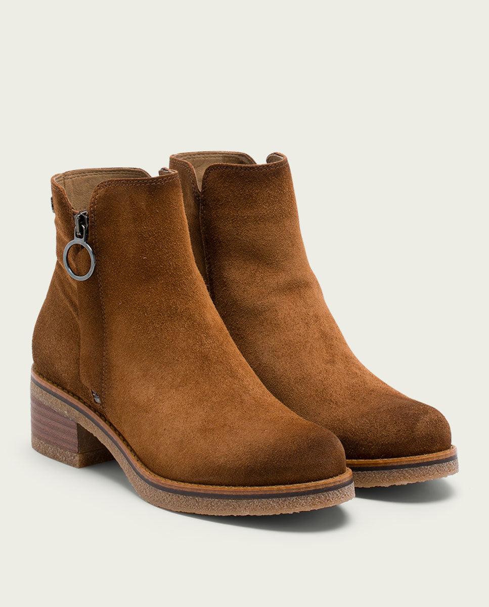 Porronet BOTINES DE PIEL CUERO CON CREMALLERA GLEDA