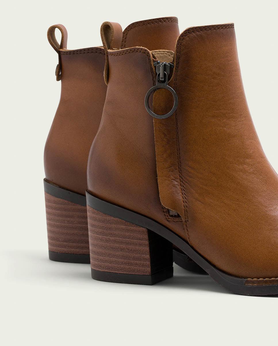 Porronet BOTINES DE PIEL CUERO CON CREMALLERA JAELA